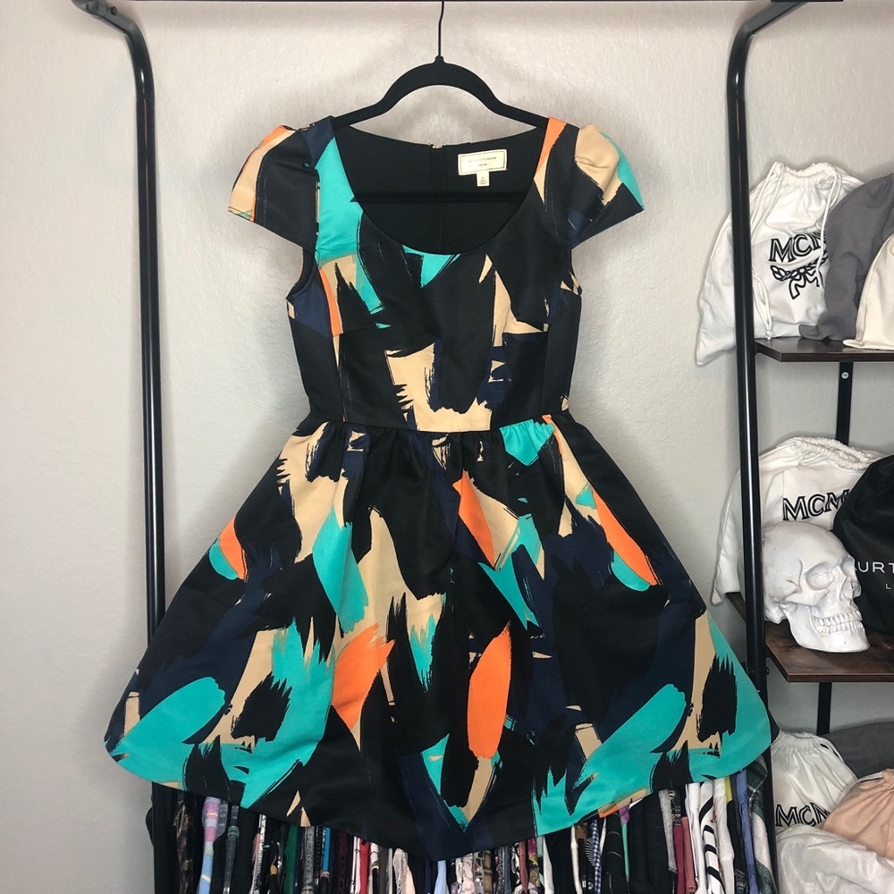 Moulinette Soeurs Cap Sleeve Fit N Flare Dress